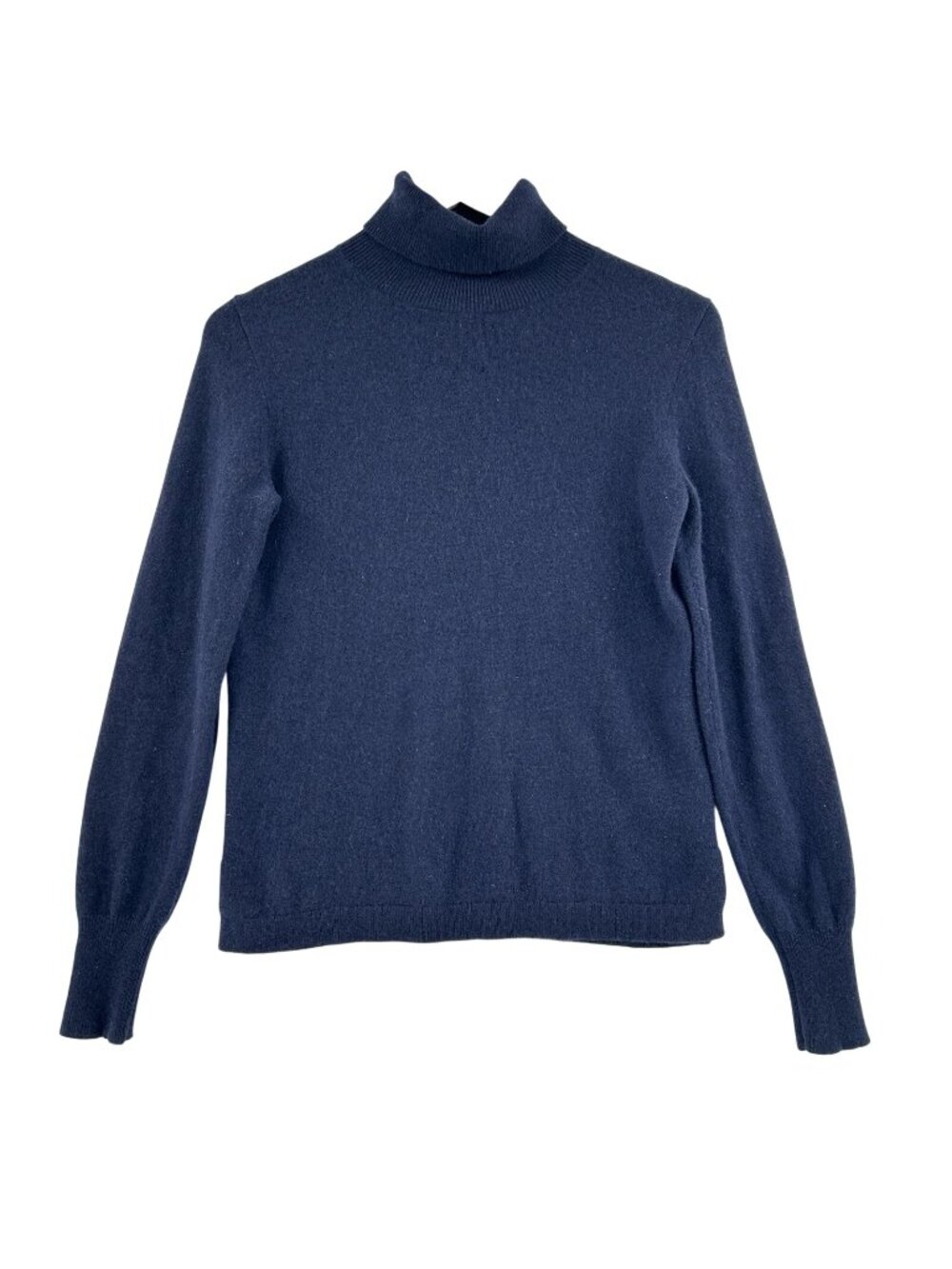 J Crew 100% Cashmere Turtleneck Sweater Women’s Size XS Navy Blue Long Sleeve